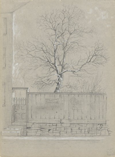 Panneau publicitaire et arbre - Alfred Wordsworth Thompson