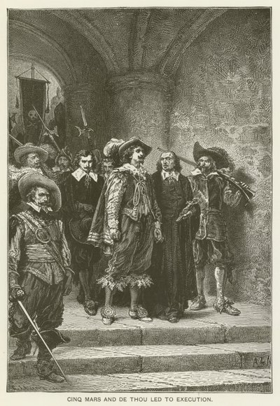 Cinq Mars et De Thou conduits à l