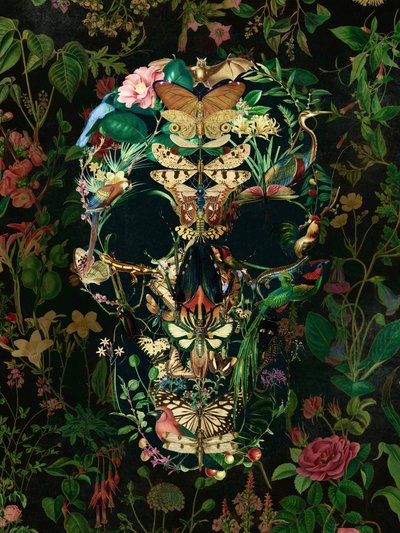 Crâne botanique sombre - Ali Gulec