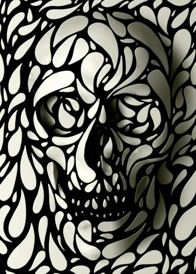 Formes de crânes fantomatiques - Ali Gulec