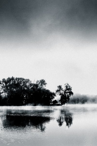 Boissy Morning, 2017 (photographie peinte à la main) - Alice Gur-Arie