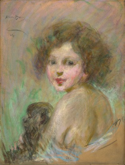 Enfant avec singe - Alice Pike Barney