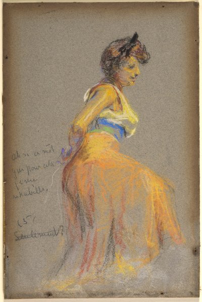 Modèle en jaune - Alice Pike Barney