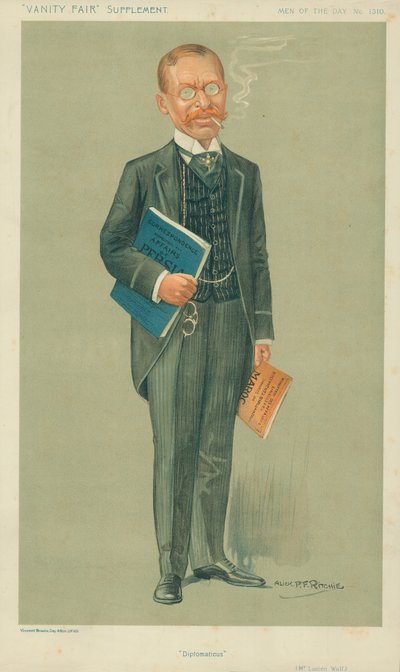 M. Lucien Wolf, Diplomaticus, 20 décembre 1911, caricature de Vanity Fair - Alick P. F. Ritchie
