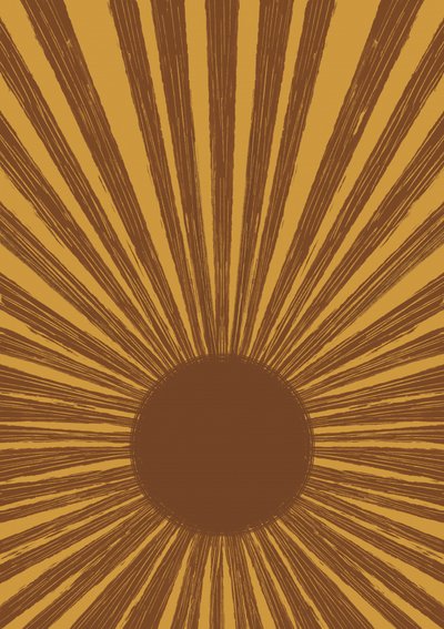 Retro Golden Sunburst - Aliya Putrus