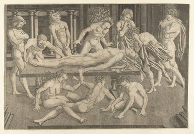 La lamentation de Gattamelata de Narni - Allaert Claesz. (attributed to)