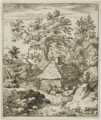 Paysage avec une meule de pierre - Allaert van Everdingen