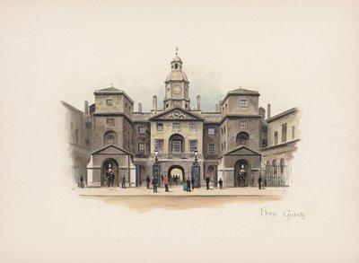 Londres familier : Horse Guards - Allan F. Barraud