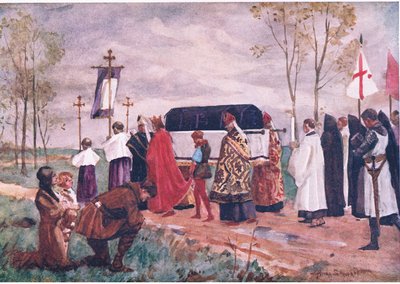 Enterrement de Saint Hugues, illustration de 