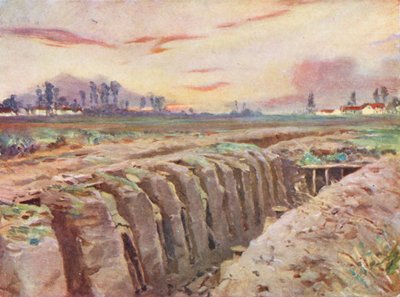 Tranchées britanniques en Flandre - Allan Stewart