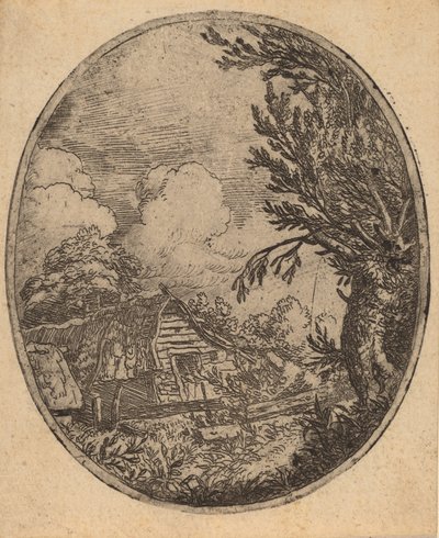 Hamlet entre les arbres, probablement vers 1645-1656 - Allart van Everdingen