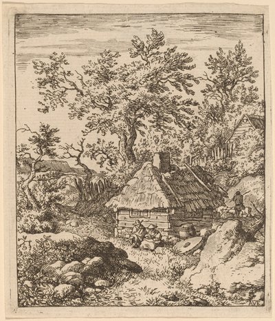Paysage avec Meule près d