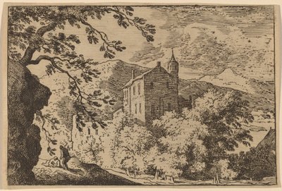 Grande maison avec une tourelle, probablement c. 1645-1656 - Allart van Everdingen