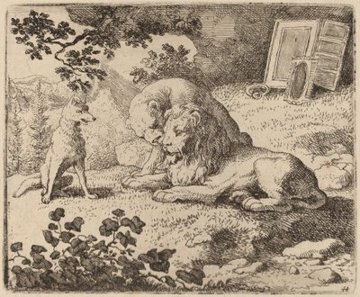 Reynard décrit les trésors manquants, probablement vers 1645-1656 - Allart van Everdingen