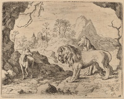 Reynard promet de révéler le trésor caché, probablement vers 1645-1656 - Allart van Everdingen