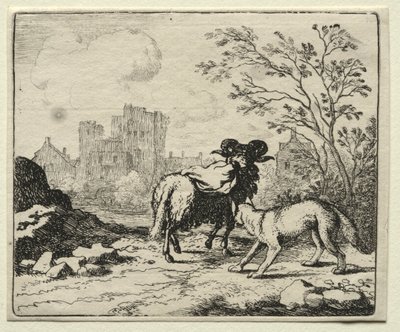 Renard le Renard : Renard envoie un paquet au Lion - Allart van Everdingen