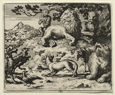 Renart le goupil : Les animaux se plaignent du pardon de Renart - Allart van Everdingen