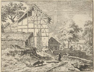 Les deux échelles, 17e siècle - Allart van Everdingen