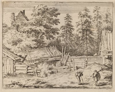 Trois cottages - Allart van Everdingen