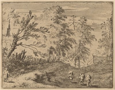 Trois porteurs, probablement vers 1645-1656 - Allart van Everdingen