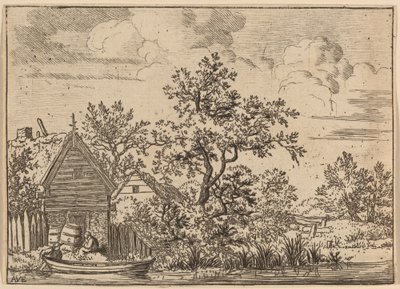Deux tonneaux devant un cottage - Allart van Everdingen