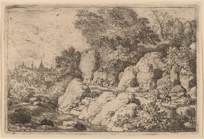 Deux cavaliers sur un chemin rocheux - Allart van Everdingen