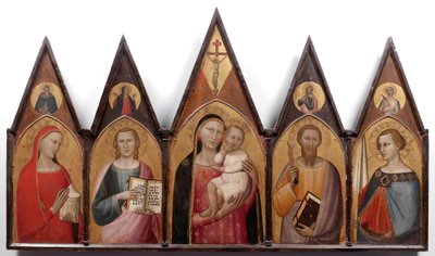 Madone et Enfant avec des Saints - Allegretto Nuzi