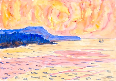 Aquarelle no. 6, Côte bleue - Allen Tucker