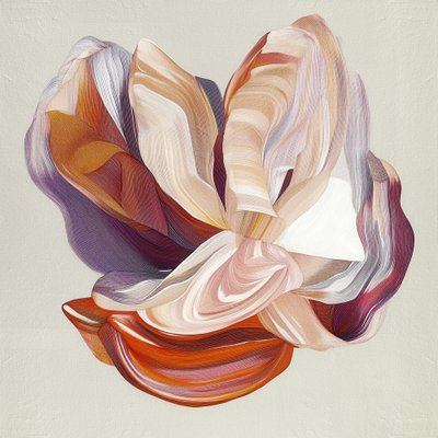 Flux floral abstrait - Alma