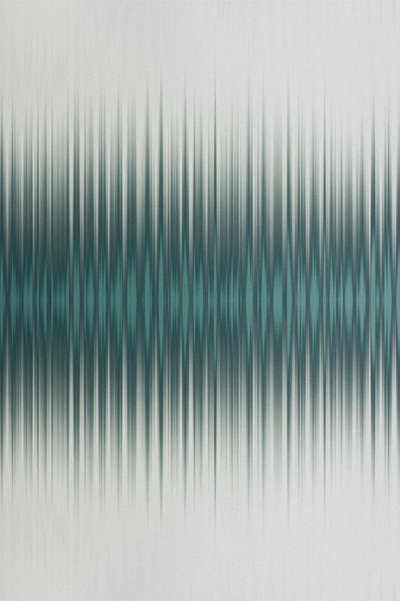 Vagues abstraites bleu sarcelle - Alma