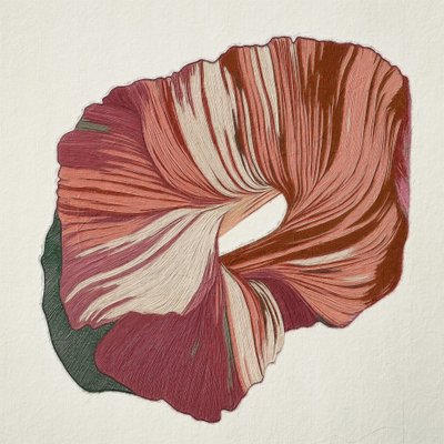 Flux abstrait cramoisi - Alma