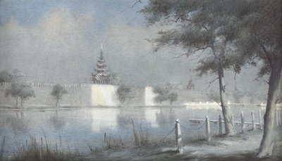 Le fossé à Mandalay au clair de lune, 1924 - Alma Claude Burlton Cull