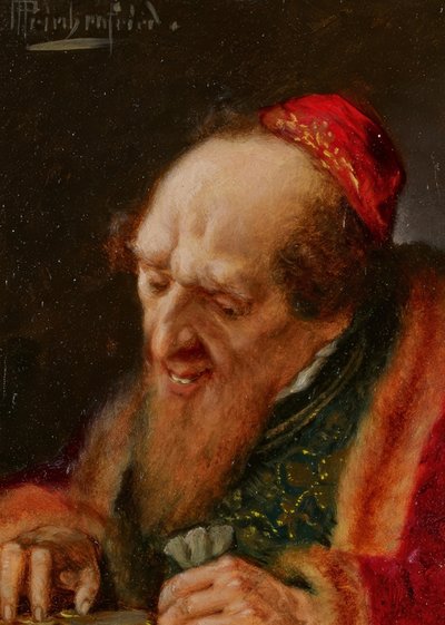 Le commerçant compte l