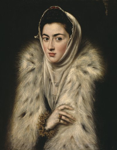 Dame en manteau de fourrure - Alonso Sánchez Coello