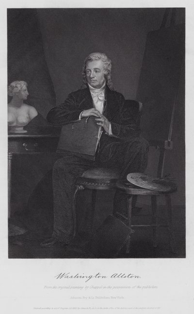Washington Allston (gravure) - Alonzo (after) Chappel