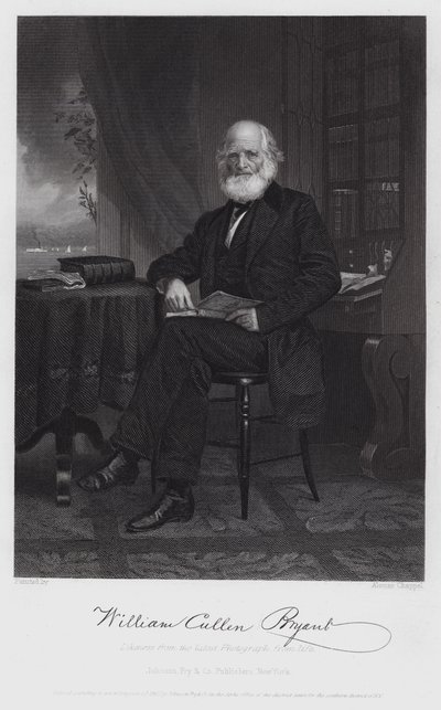 William Cullen Bryant (gravure) - Alonzo (after) Chappel