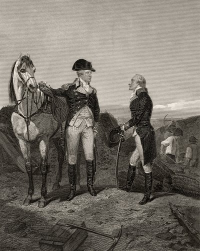 Première rencontre de George Washington et Alexander Hamilton, de 
