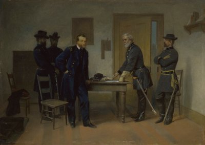 La reddition de Lee à Grant à Appomattox - Alonzo Chappel
