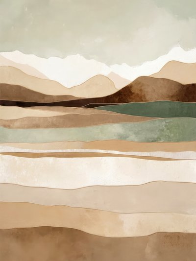 Paysage abstrait aux tons terreux - Alpenglow Workshop