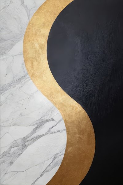 Marbre Black Gold Curve - Alpenglow Workshop