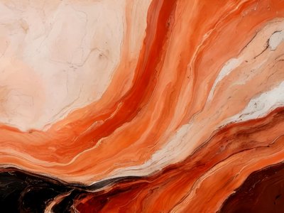 Abstrait fluide en terre cuite - Alpenglow Workshop