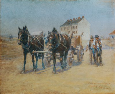 Dans la carrière de sable de Hernals - Alphons Leopold Mielich