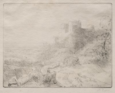 Un vieux château - Alphonse Legros