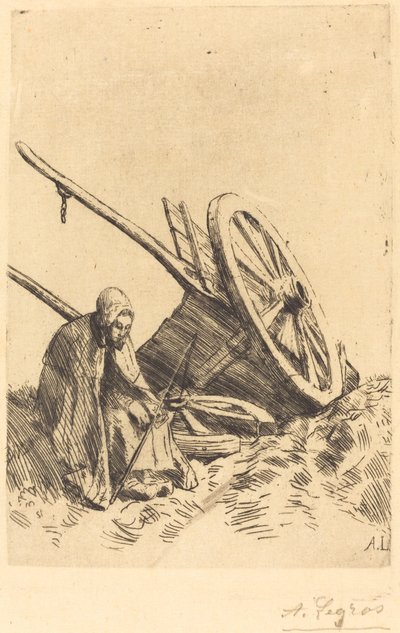 La charrette brisée - Alphonse Legros