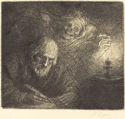 La mort et le philosophe - Alphonse Legros