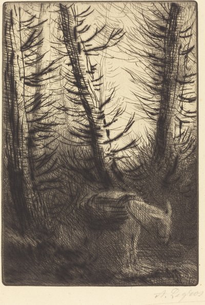 Le fermier et son âne - Alphonse Legros
