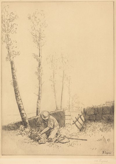 Le mouton retrouvé - Alphonse Legros