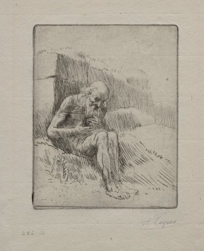 Job 2e plaque - Alphonse Legros