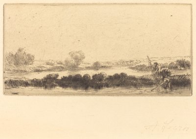 Paysage des tourbières, Dans les marais - Alphonse Legros