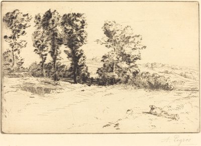 Le pré ensoleillé - Alphonse Legros